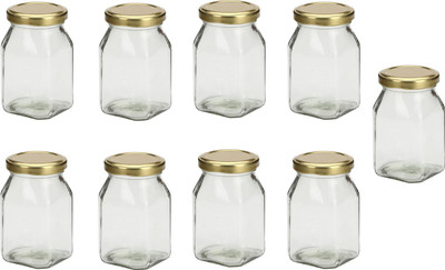 1st Time Glass Utility Container  - 400 ml(Pack of 9, Clear)