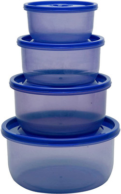 Gluman Polypropylene Utility Container  - 1800 ml, 1100 ml, 680 ml, 360 ml(Pack of 4, Blue)