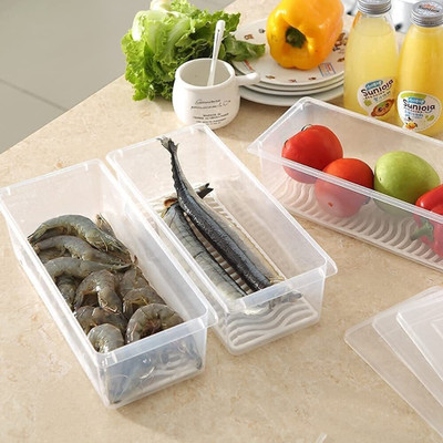 COMPLEX 7 Plastic Fridge Container  - 1500 ml(Pack of 3, Clear)