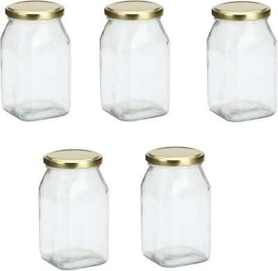 Somil Glass Utility Container  - 200 ml(Pack of 5, Clear)