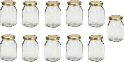 1st Time Glass Utility Container  - 400 ml(Pack of 11, Clear)