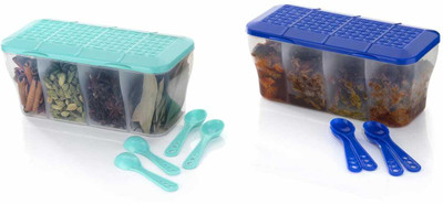 BHAGYASHREE ENGINEERING Plastic Utility Container  - 1800 ml(Pack of 2, Multicolor)