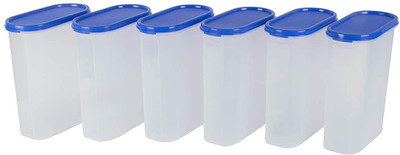 Cutting EDGE Plastic Utility Container  - 2400 ml(Pack of 6, Blue)