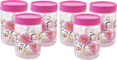 KUBER INDUSTRIES Plastic Grocery Container  - 1100 ml(Pack of 6, Pink)