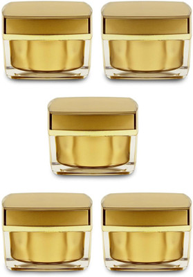 IBORA Plastic Utility Container  - 50 g(Pack of 5, Gold)