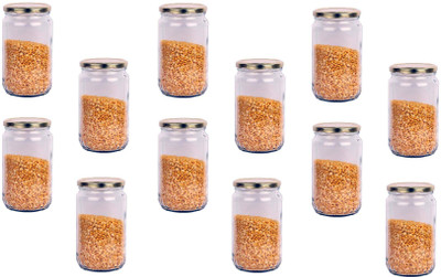 AFAST Glass Utility Container  - 1000 ml(Pack of 12, Clear)