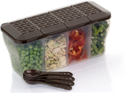 Ecodex Plastic Grocery Container  - 1800 ml(Brown)