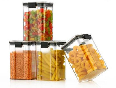 Ecodex Plastic Grocery Container  - 1100 ml(Pack of 6, Multicolor)