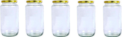 AFAST Glass Utility Container  - 1000 ml(Pack of 5, Clear)