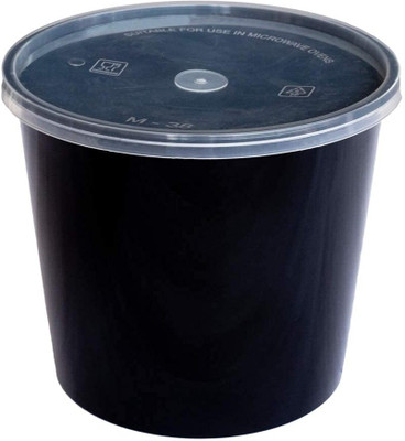 Shop & Shoppee Plastic Utility Container  - 1500 ml(Pack of 100, Black)