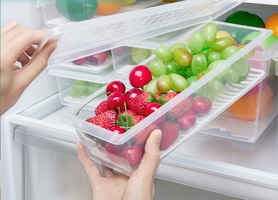 Ecodex Plastic Fridge Container  - 1500 ml(Pack of 6, Clear)
