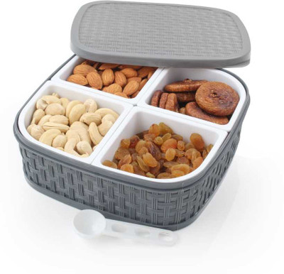 Sorath Plastic Grocery Container  - 2500 ml(Grey)