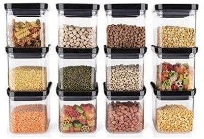 SARAZA Plastic Grocery Container  - 500 ml(Black)