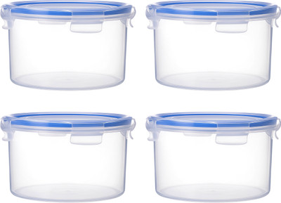 Nabhya Plastic Utility Container  - 1300 ml(Pack of 4, Clear)