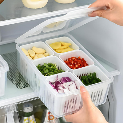 BeastBull Plastic Fridge Container  - 2200 ml(White)