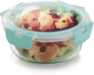 Magnus Glock Glass Food Round Container 1 Containers Lunch Box(620 ml)