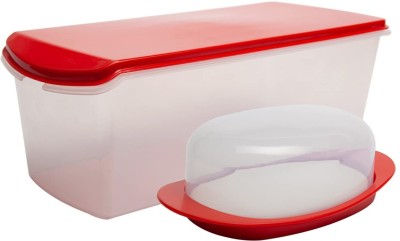 Gluman Polypropylene Bread Container  - 300 ml(Red)