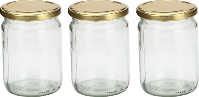 AFAST Glass Utility Container  - 200 ml(Pack of 3, Clear)