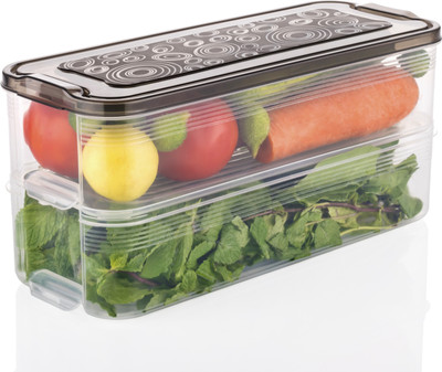 STABILIX Plastic Utility Container  - 2000 ml(Grey, Clear)