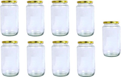 Somil Glass Utility Container  - 1000 ml(Pack of 9, Clear)