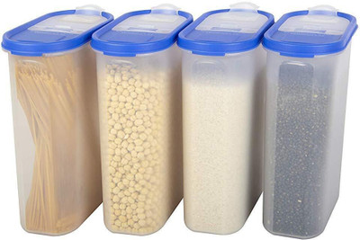 Cutting EDGE Plastic Utility Container  - 2400 ml(Pack of 4, Blue)