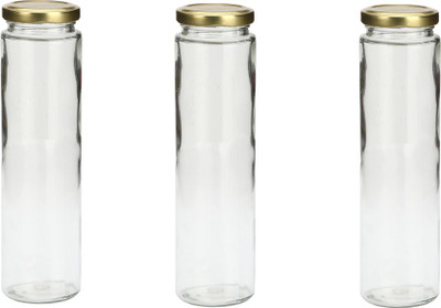 AFAST Glass Utility Container  - 350 ml(Pack of 3, Clear)