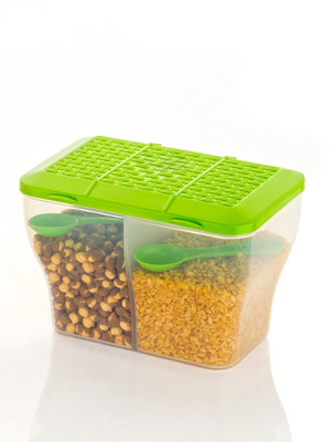 FIT 4 CHEF Polypropylene Grocery Container  - 2000 ml(Green)