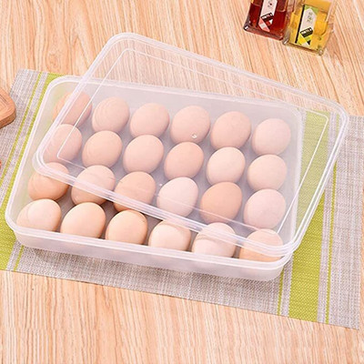 VERPHX Plastic Egg Container  - 2 dozen(Clear)