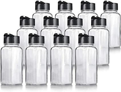 Sueriv Glass Grocery Container  - 120 ml(Pack of 12, Clear)