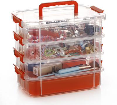 METGUNZ Plastic Grocery Container  - 2000 ml(Red)