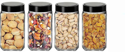 Avastro Glass Fridge Container  - 1000 ml(Pack of 4, Clear)