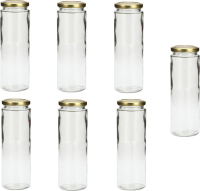 Somil Glass Utility Container  - 350 ml(Pack of 7, Clear)