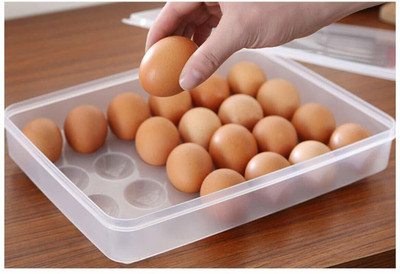 JIGSHTIAL Plastic Egg Container  - 2 dozen(Clear)
