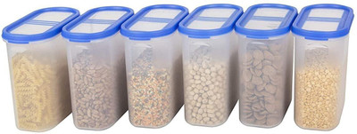 Cutting EDGE Plastic Utility Container  - 1800 ml(Pack of 6, Blue)