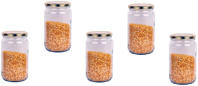AFAST Glass Utility Container  - 1000 ml(Pack of 5, Clear)
