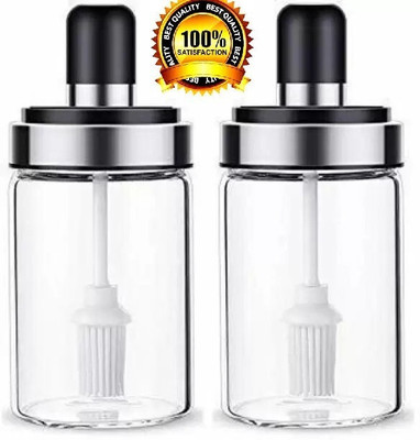 Sueriv Plastic Cookie Jar  - 250 ml(Pack of 2, White)