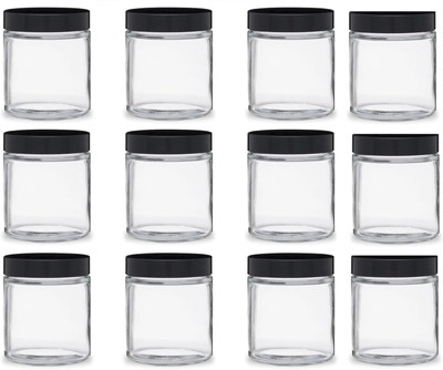 bhindustry Glass Utility Container  - 100 g(Pack of 12, Clear)