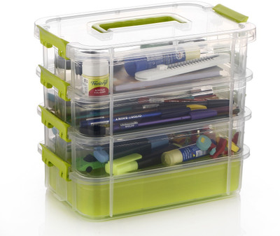 METGUNZ Plastic Grocery Container  - 2000 ml(Green)