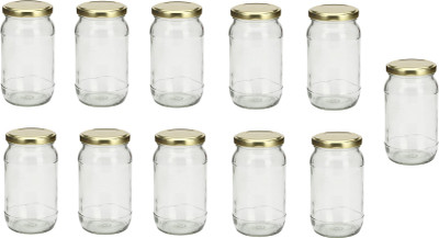 AFAST Glass Utility Container  - 400 ml(Pack of 11, Clear)