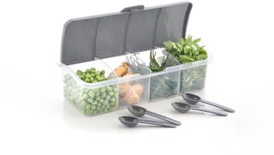 ECONEST Plastic Grocery Container  - 1750 ml(Grey)