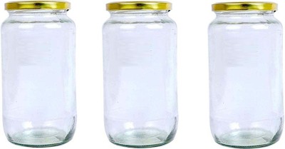 1st Time Glass Utility Container  - 500 ml(Pack of 3, Clear)