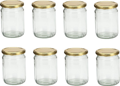 AFAST Glass Utility Container  - 200 ml(Pack of 8, Clear)