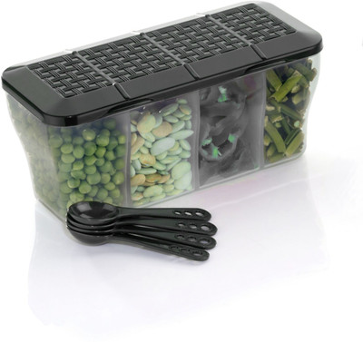 Sentricus Plastic Grocery Container  - 800 ml(Black)