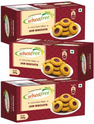 wheafree Gluten free Jam Biscuits Pack of 3 Jam Biscuit(3 x 200 g)