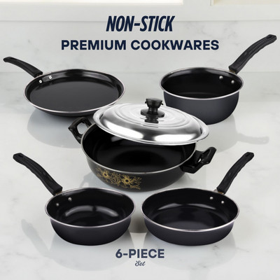 SILVOSWAN Cookware Set(Iron, 6 - Piece)