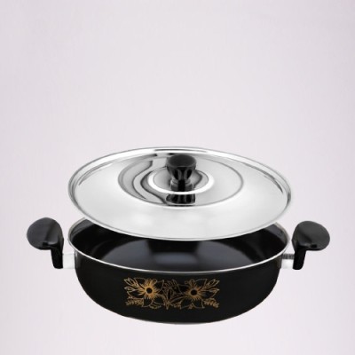 Cook Pro .Karahi-LId-26Guage,,./.. Kadhai 28 cm diameter with Lid 3.5 L capacity(Cast Iron, Non-stick, Induction Bottom)