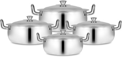 Bertol Kitchenware Cookware Set(Stainless Steel, 4 - Piece)