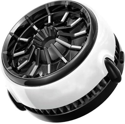Cubonic New Design Magnetic CX03 Mobile Cooler Fan Mobile Phone Radiator Game Cooler Combo Set Designed for Gaming(White)