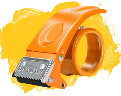 VeleSolv All Type of Metal Tape Roller And Cutter (Colour may vary) Tape Dispenser Cutter (Manual)(Set of 1, Orange)