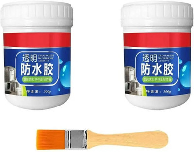 KNH MART Invisible Waterproof Glue Clear Gel Bathroom Concrete Paint No Leak-PACK OF 2 Crack Filler(600 g)